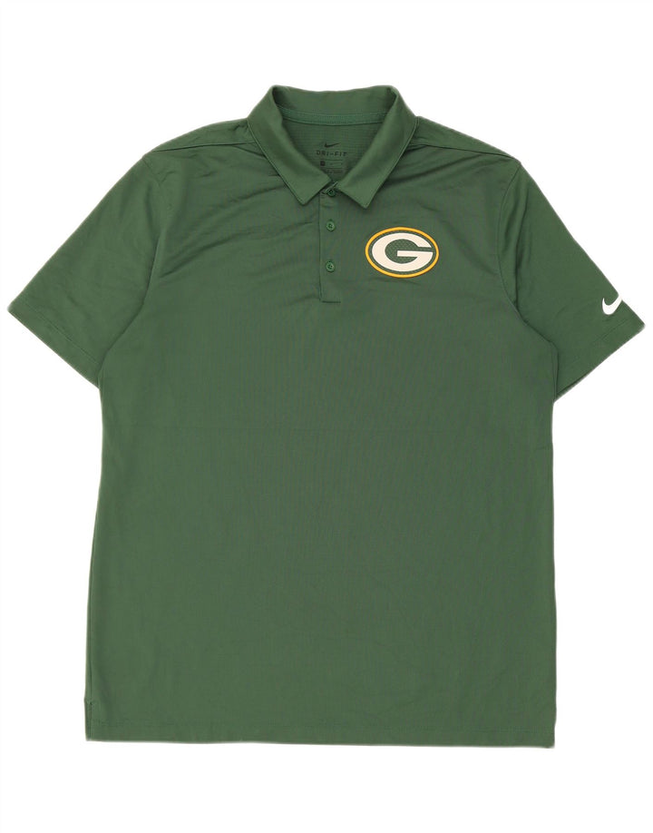 Nike Mens Green Bay Packers Polo Shirt Large Polyester