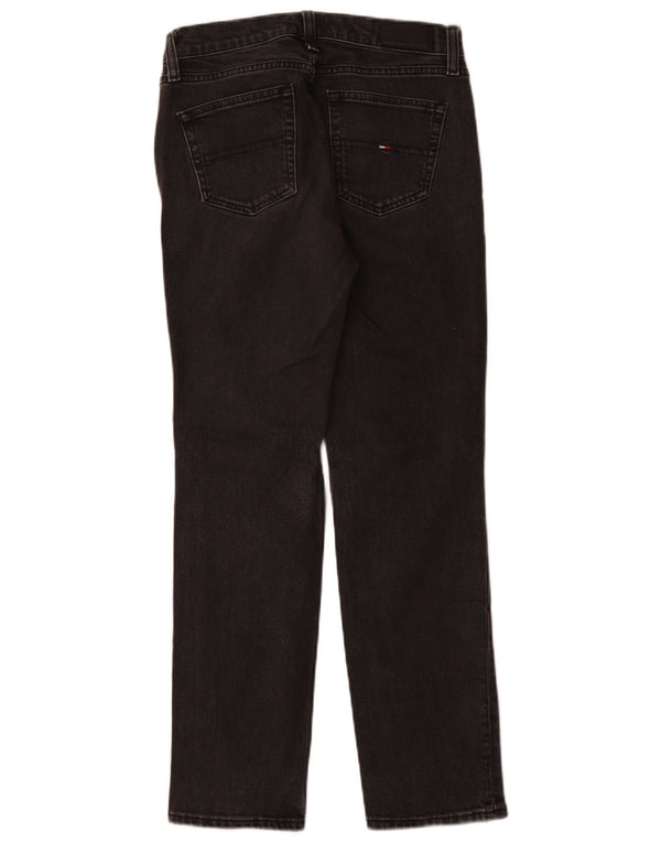 Tommy Hilfiger Womens Mid Rise Straight Jeans W28 L30 Grey Cotton