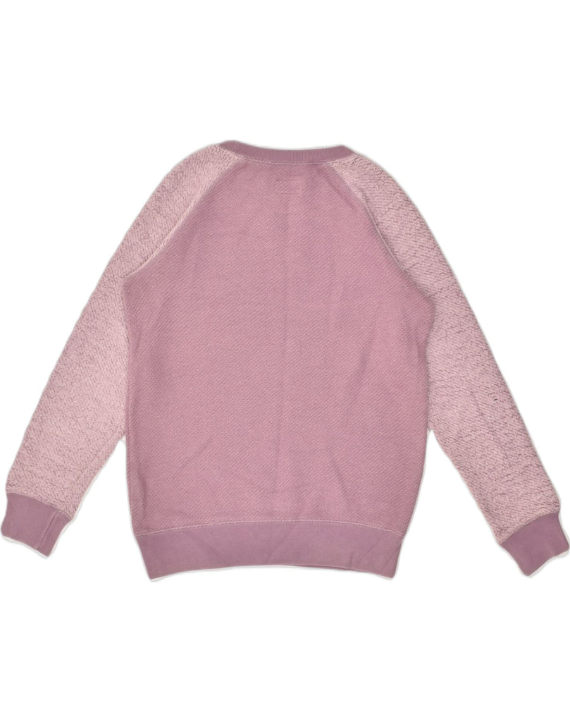 JACK WILLS Womens Sweatshirt Jumper UK  8 Small Pink Colourblock Cotton | Vintage Jack Wills | Thrift | Second-Hand Jack Wills | Used Clothing | Messina Hembry 