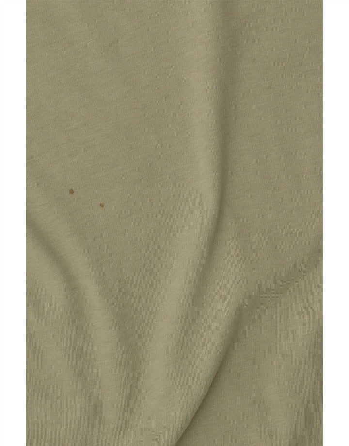 The North Face Mens T-Shirt Top Medium Khaki Cotton