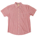 Camel Active Mens Short Sleeve Shirt Large Multicoloured Pinstripe Cotton