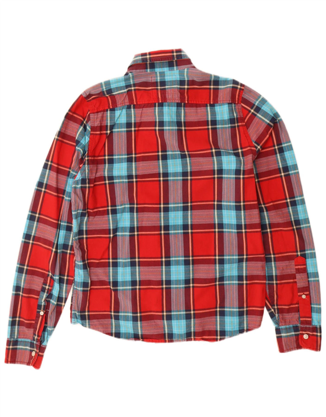 HOLLISTER Mens Shirt Large Red Check Cotton
