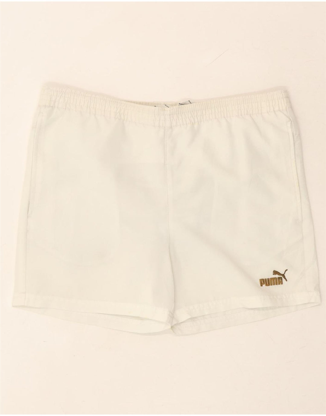 PUMA Boys Sport Shorts 13-14 Years  White Vintage Puma and Second-Hand Puma from Messina Hembry 