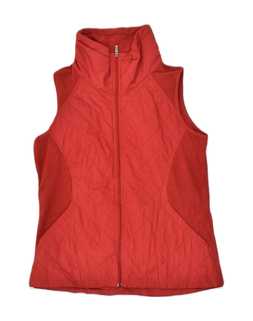 COLUMBIA Womens Fleece Gilet UK 16 Large Red Polyester | Vintage Columbia | Thrift | Second-Hand Columbia | Used Clothing | Messina Hembry 