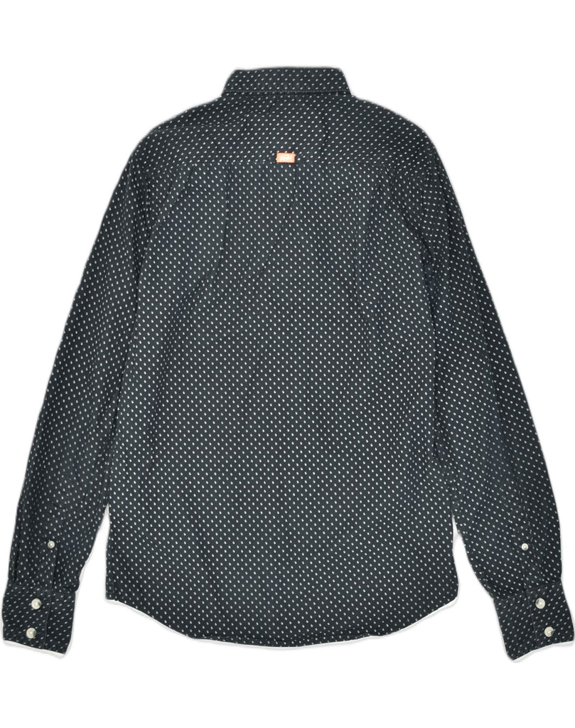 SUPERDRY Mens Vintage Shirt Medium Black Polka Dot Cotton | Vintage | Thrift | Second-Hand | Used Clothing | Messina Hembry 