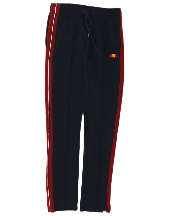 Ellesse Boys Tracksuit Trousers 13-14 Years Navy Blue Colourblock