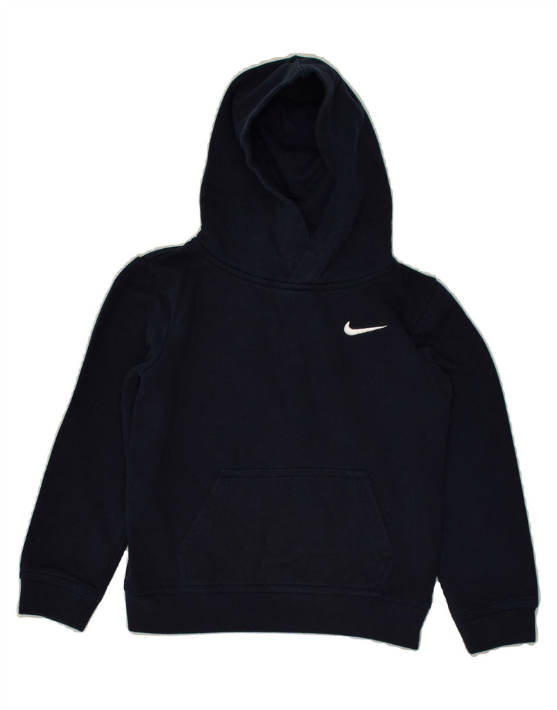 NIKE Boys Hoodie Jumper 6-7 Years Large  Navy Blue | Vintage Nike | Thrift | Second-Hand Nike | Used Clothing | Messina Hembry 