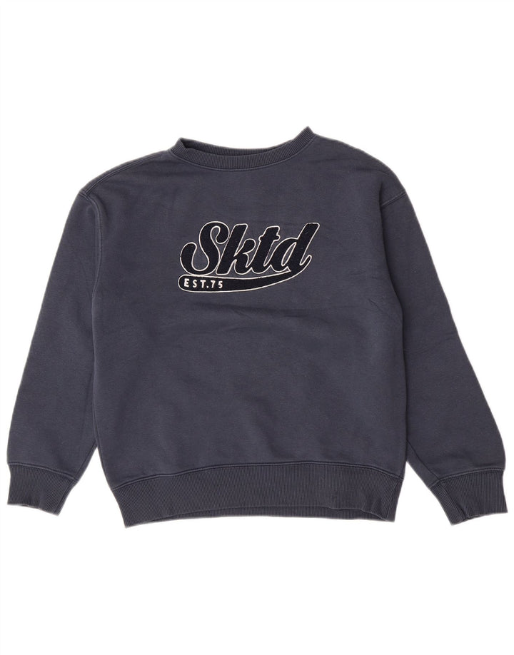 Zara Boys Graphic Sweatshirt Jumper 11-12 Years Navy Blue Cotton