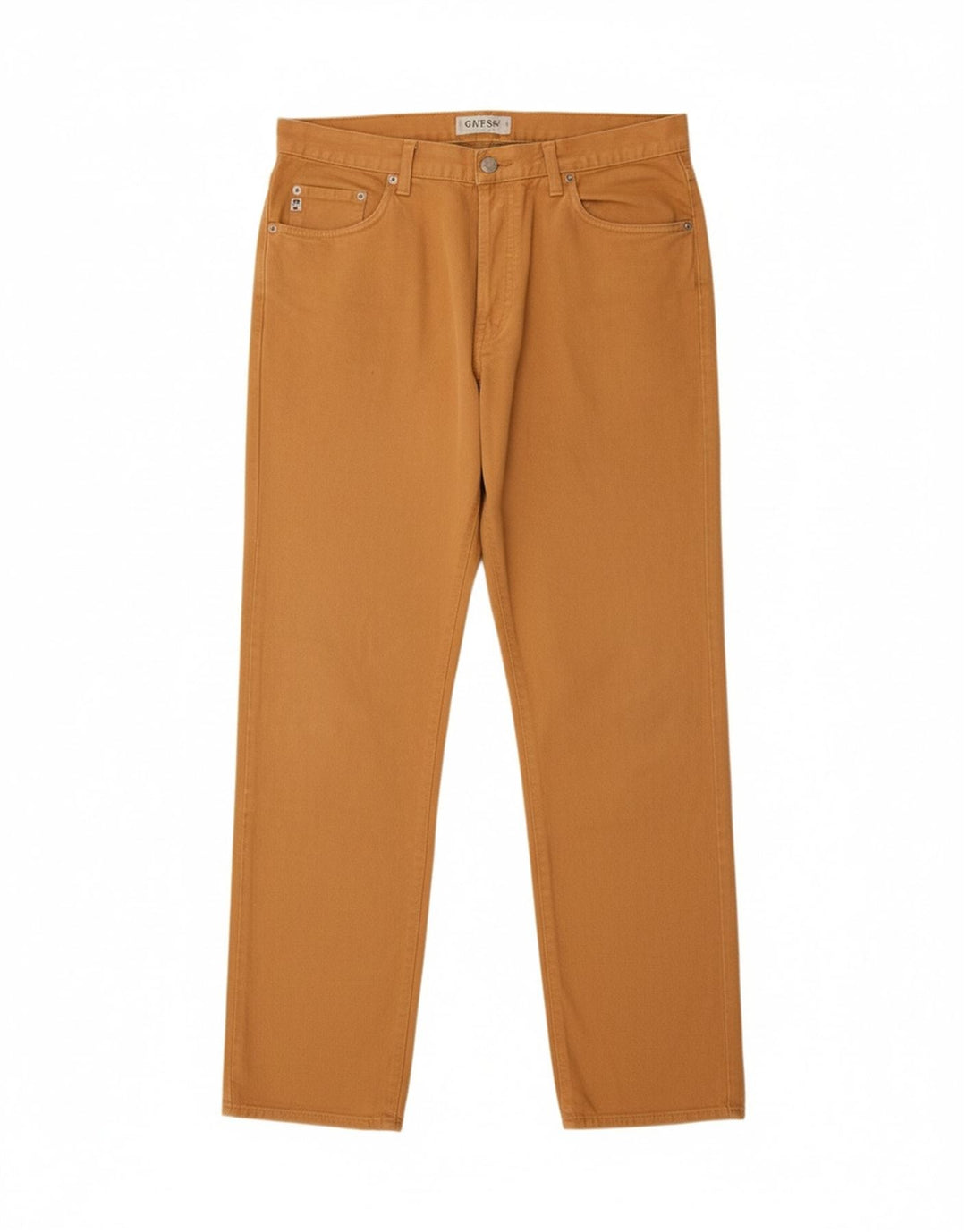GUESS Mens Straight Casual Trousers W36 L33 Brown Cotton Vintage Guess and Second-Hand Guess from Messina Hembry 