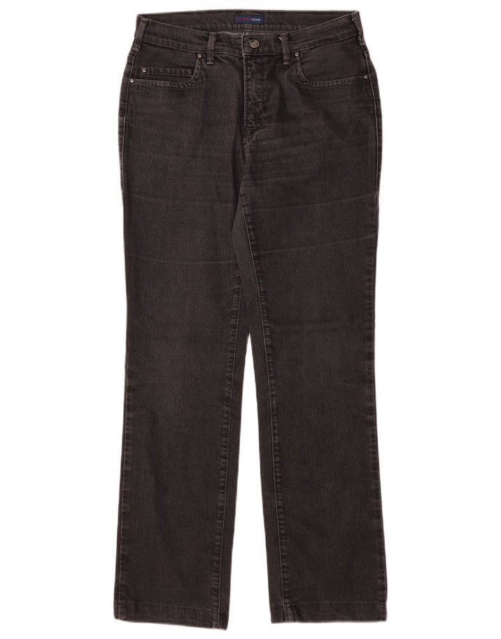 Trussardi Womens Straight Jeans W28 L28 Black Cotton