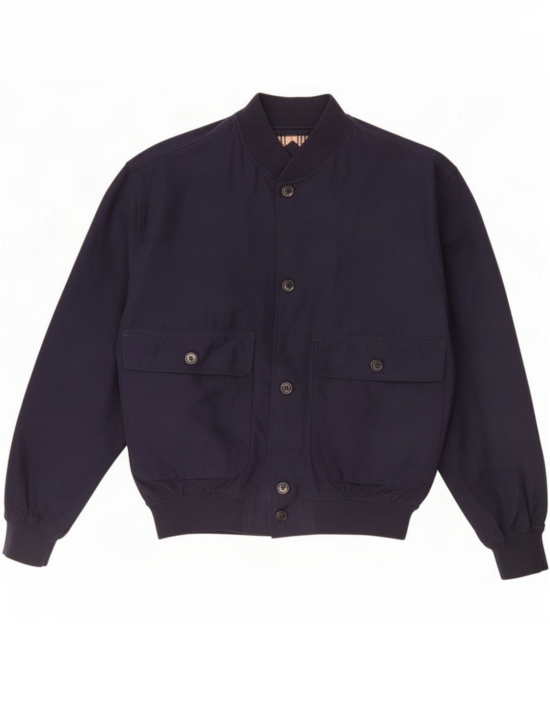 Faciba Mens Bomber Jacket IT 50 Large Navy Blue