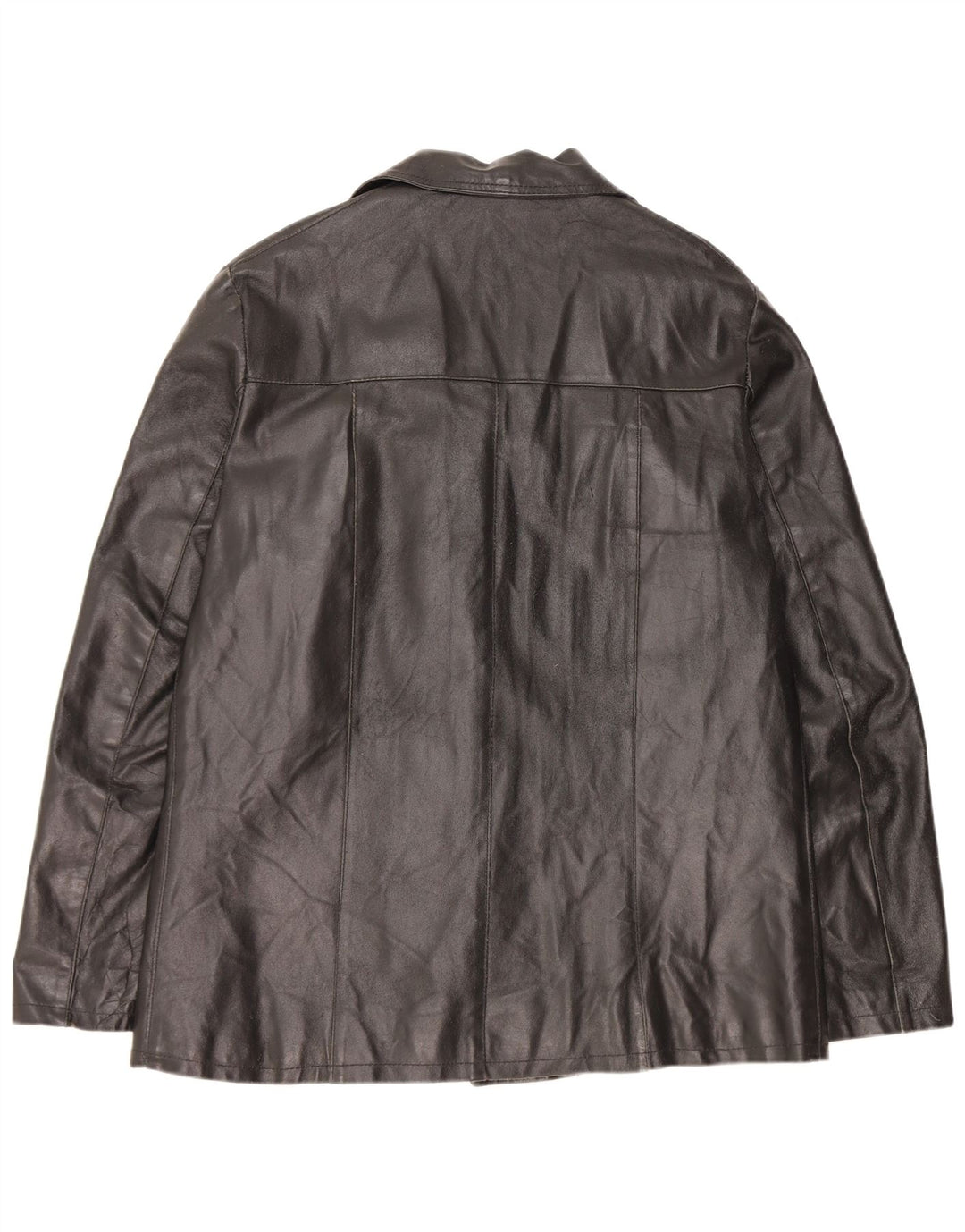 Vintage Mens Leather Jacket UK 38 Medium Black Leather
