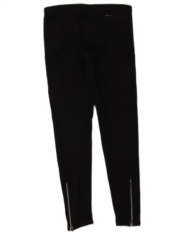 Nike Womens Dri Fit Leggings UK 12 Medium Black Polyester