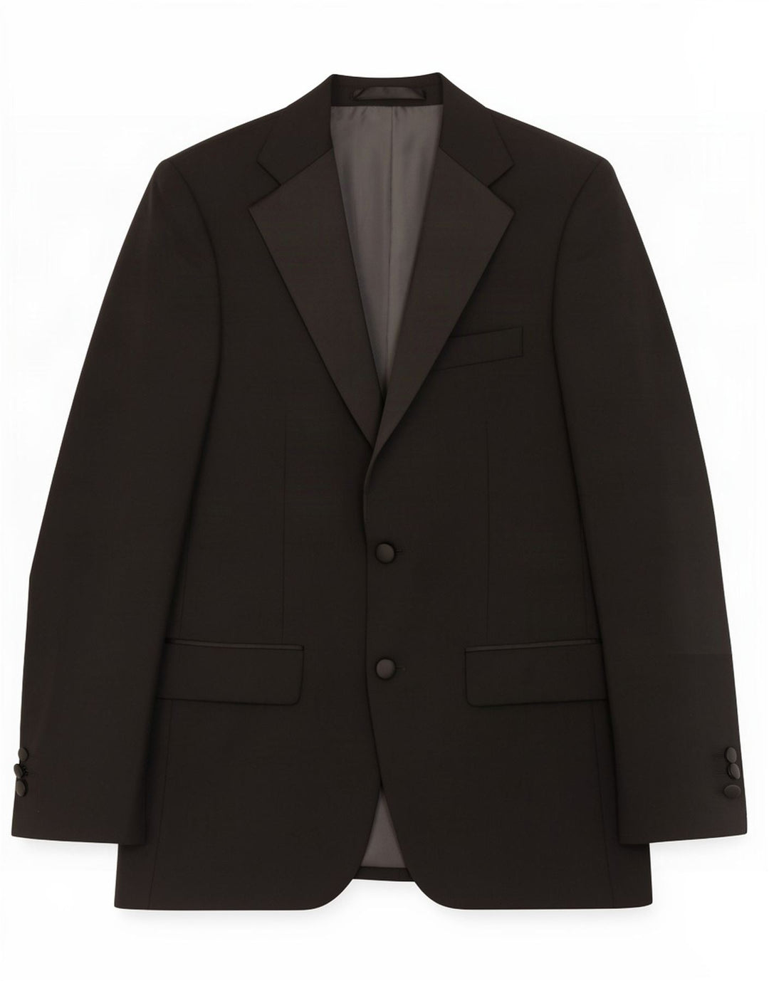 Marks & Spencer Mens 2 Button Blazer Jacket UK 36 Small Black Polyester