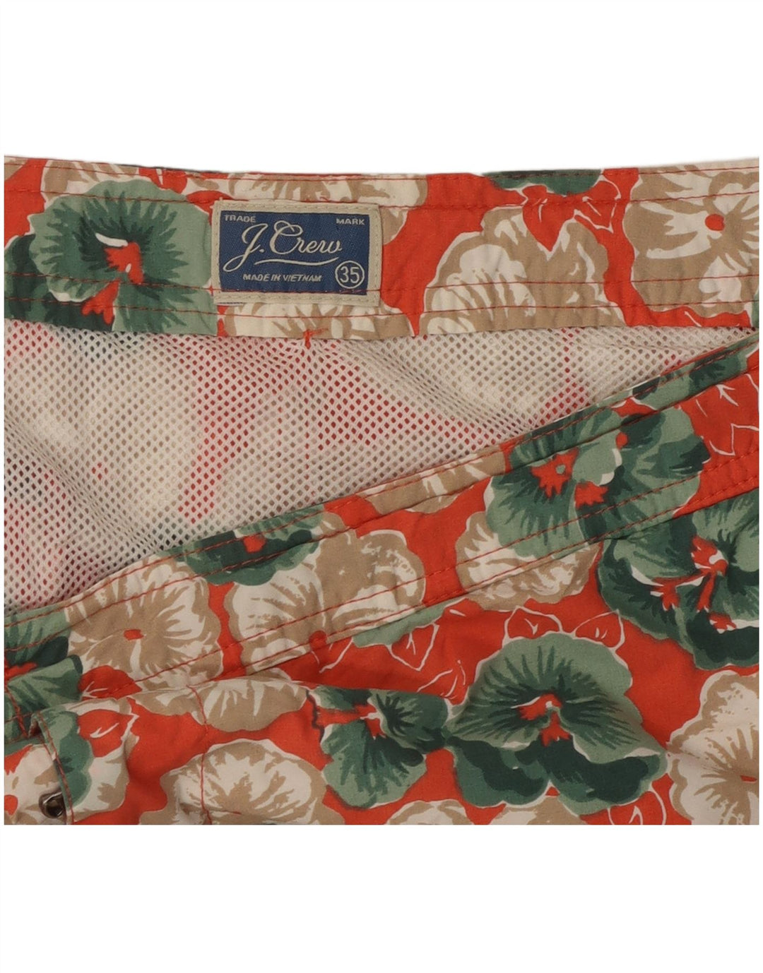 J. Crew Mens Swimming Shorts Large Multicoloured Floral