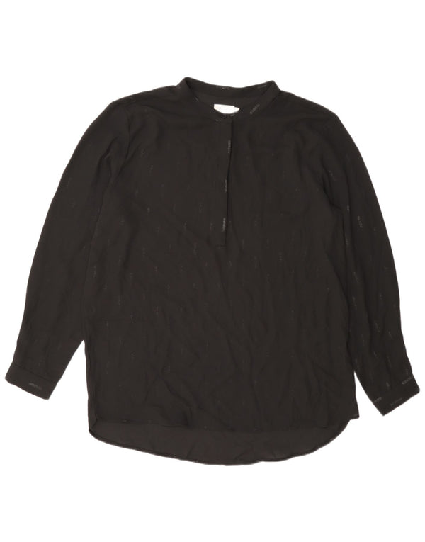 Dack's Womens Long Sleeve Blouse Top UK 16 Large Black Striped