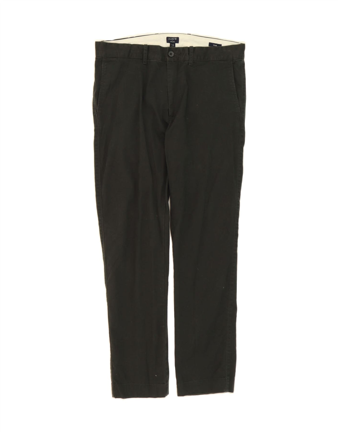 J. CREW Mens Flex Slim Chino Trousers W31 L30 Blue Cotton Vintage J. Crew and Second-Hand J. Crew from Messina Hembry 