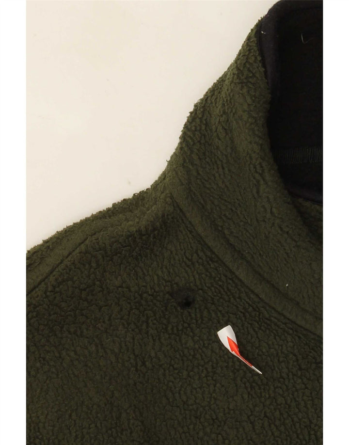 Timberland Mens Fleece Jacket UK 40 Large Green Polyester