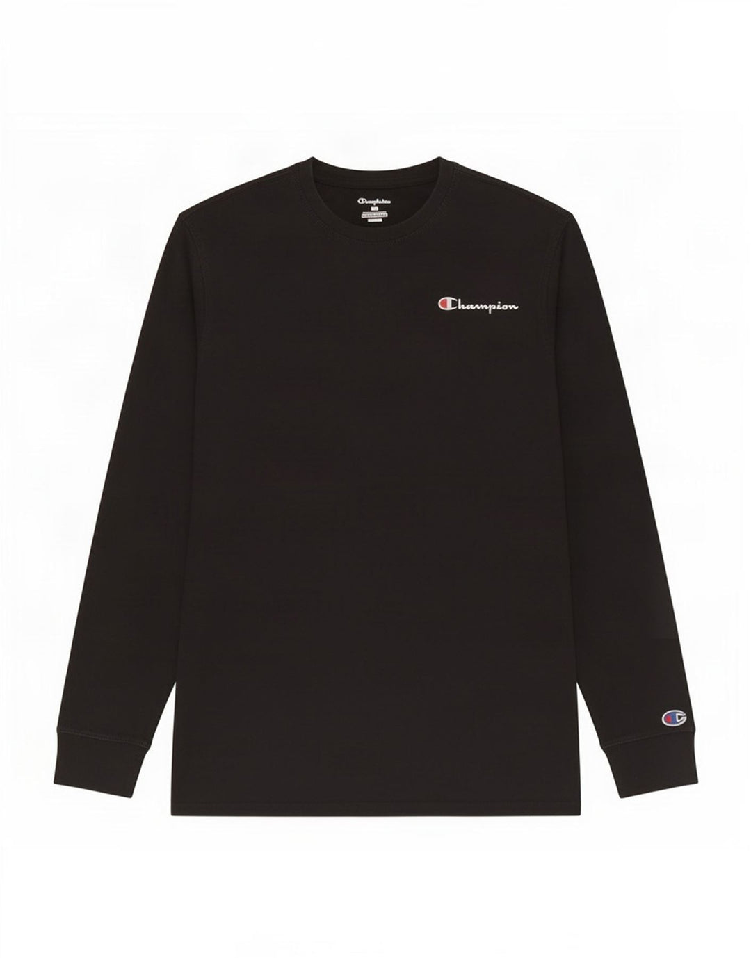 Champion Womens Top Long Sleeve UK 14 Medium Black Cotton