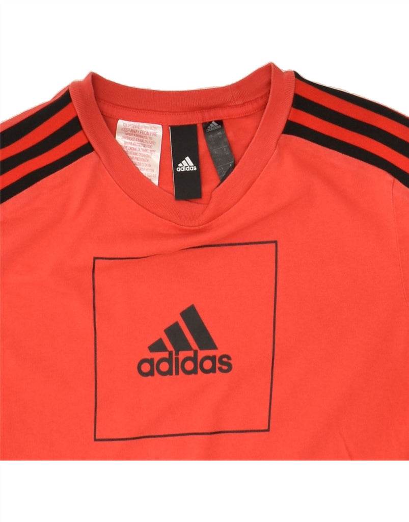 ADIDAS Boys Graphic T-Shirt Top 11-12 Years Red Cotton | Vintage Adidas | Thrift | Second-Hand Adidas | Used Clothing | Messina Hembry 