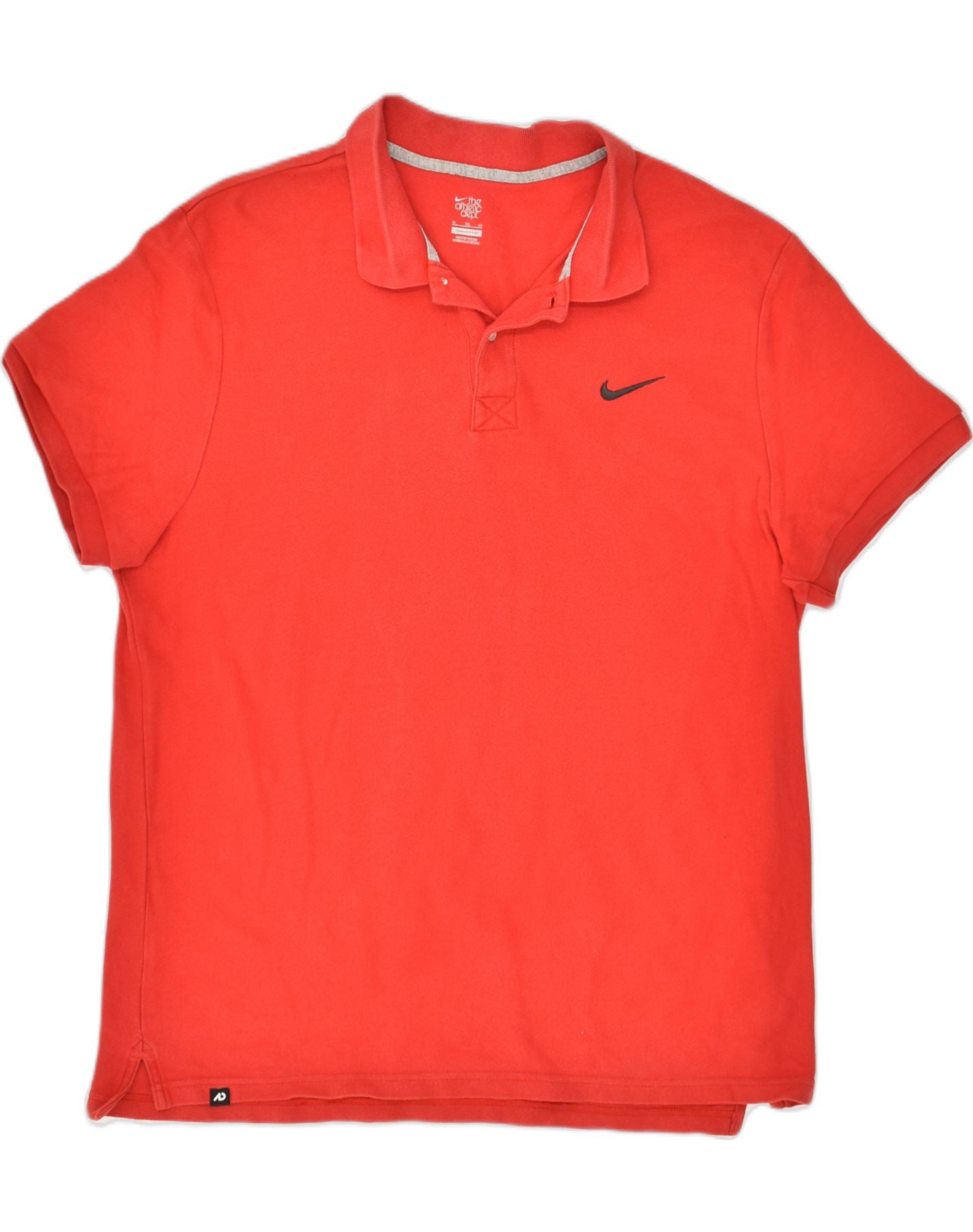 NIKE Mens The Athletic Dept. Polo Shirt XL Red Cotton