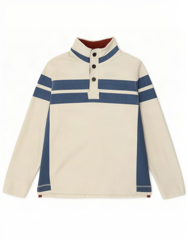 Fat Face Mens The Airlie Sweatshirt Jumper Medium White Colourblock