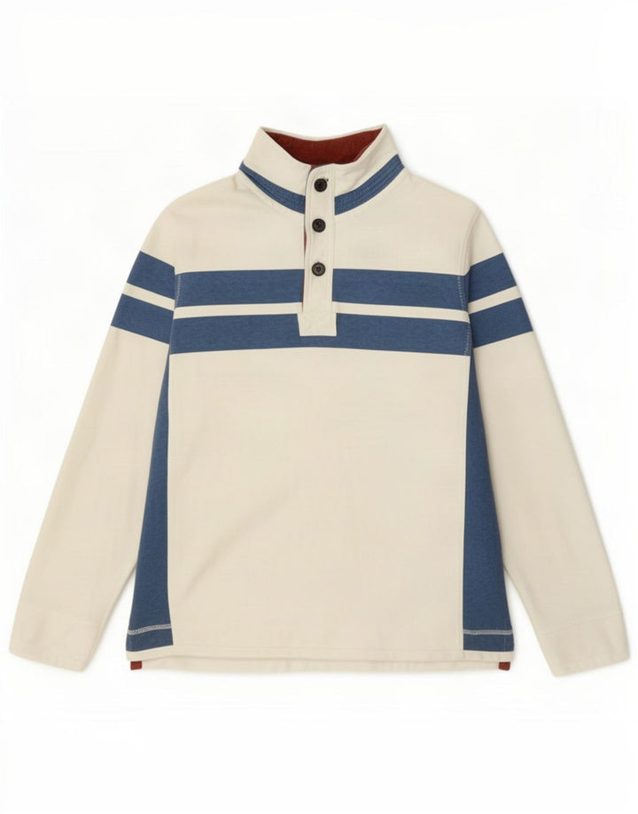 Fat Face Mens The Airlie Sweatshirt Jumper Medium White Colourblock