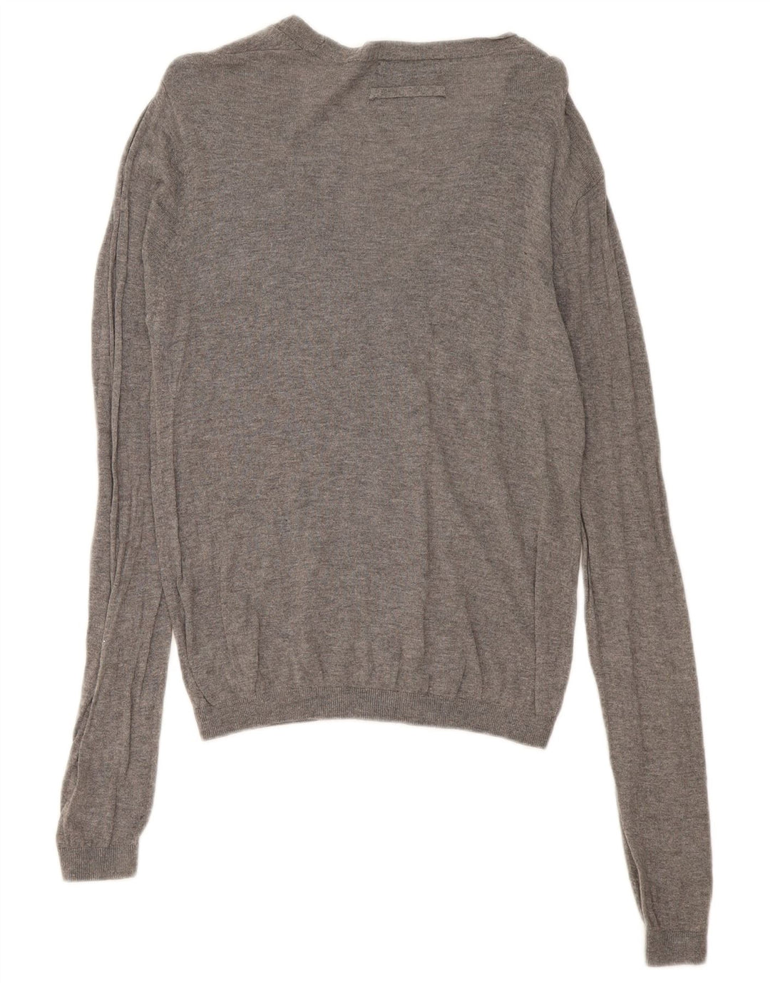 Zara Mens Cardigan Sweater Medium Grey