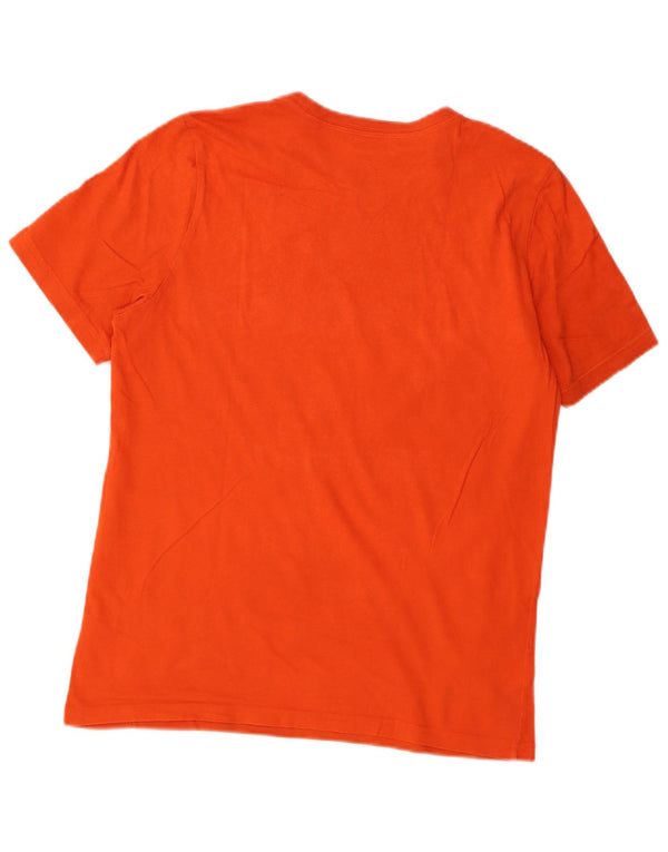 Adidas Boys Graphic T-Shirt Top 13-14 Years Orange Cotton