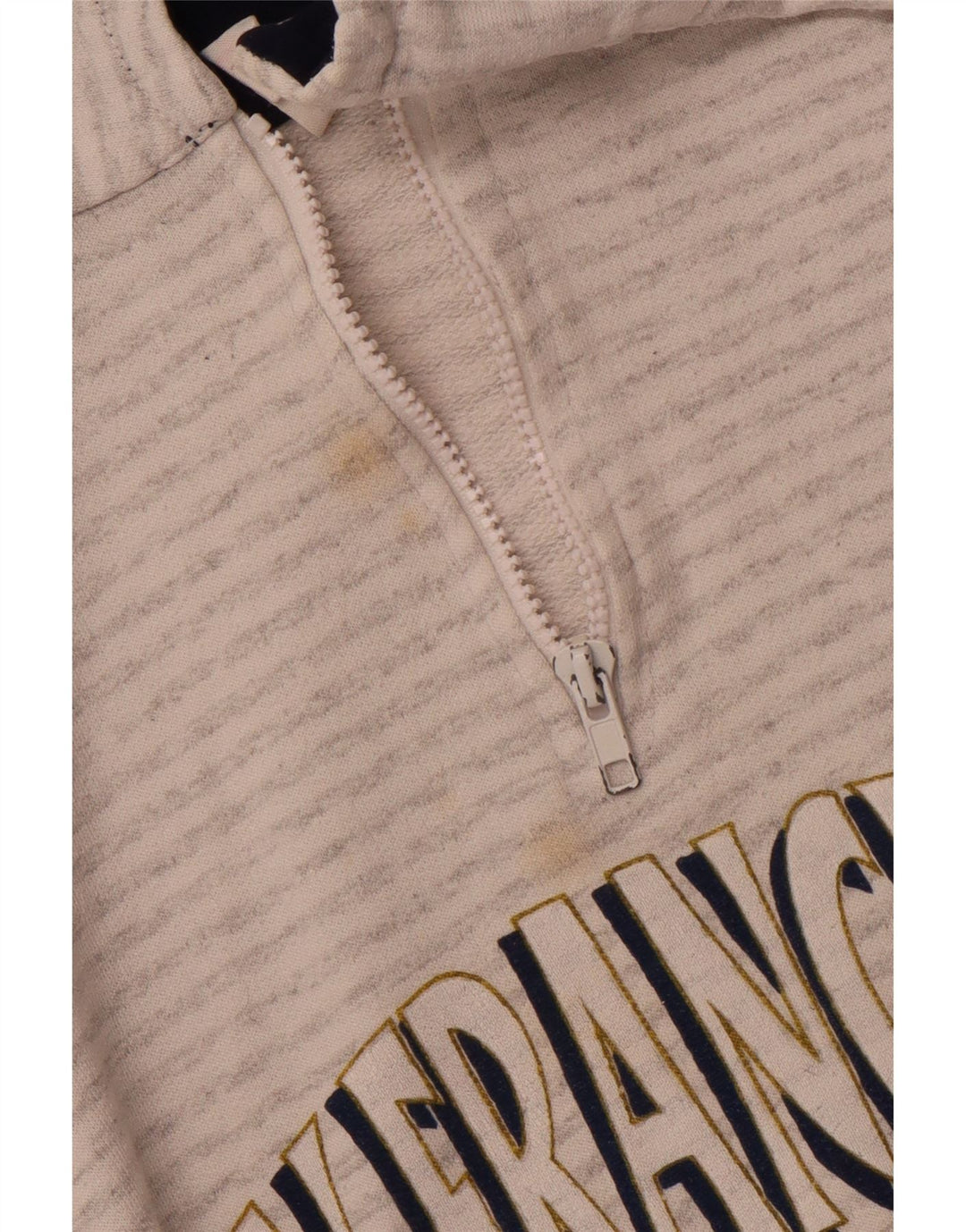 MAGIC Mens San Francisco Graphic Sweatshirt Jumper Large Grey Striped