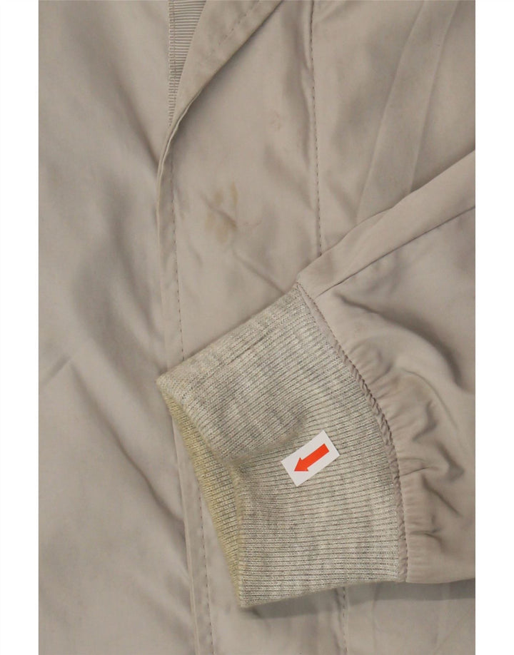 ZARA Mens Hooded Windbreaker Jacket UK 42 XL Grey Polyester