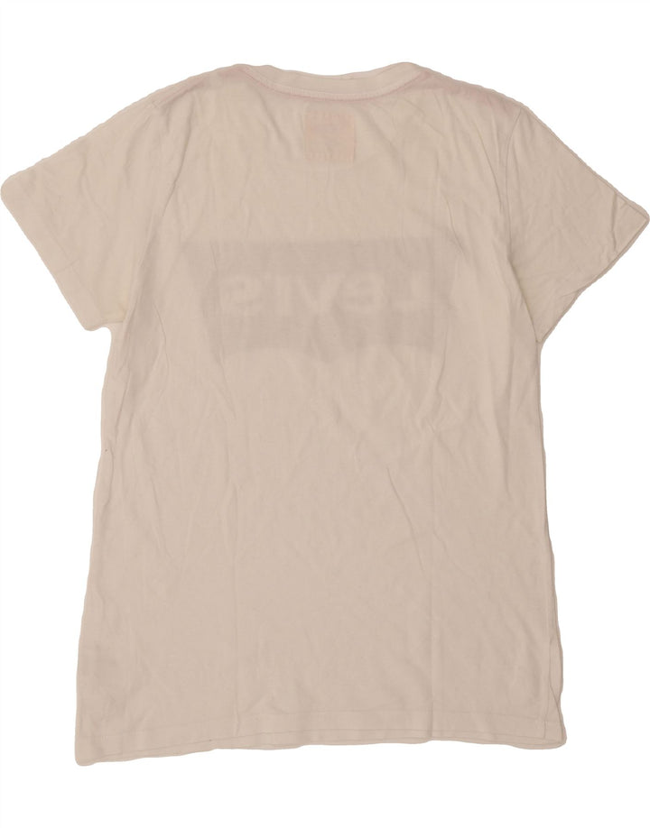 LEVI'S Girls Graphic T-Shirt Top 15-16 Years White Vintage Levi's and Second-Hand Levi's from Messina Hembry 