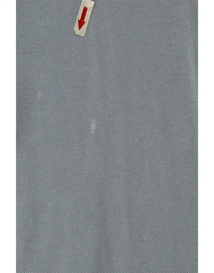 Kappa Mens Long Sleeve Polo Shirt Medium Blue Cotton
