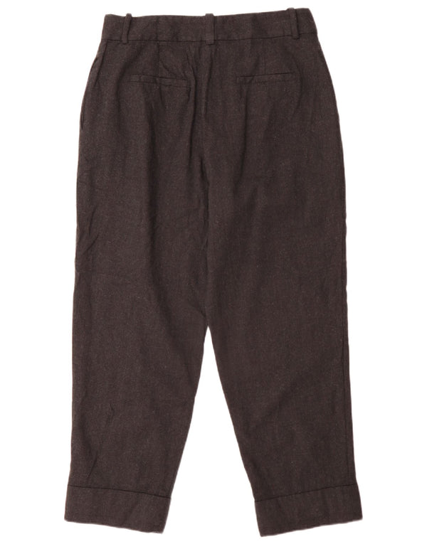 Massimo Dutti Womens Pegged Chino Trousers EU 42 Large W32 L27 Grey