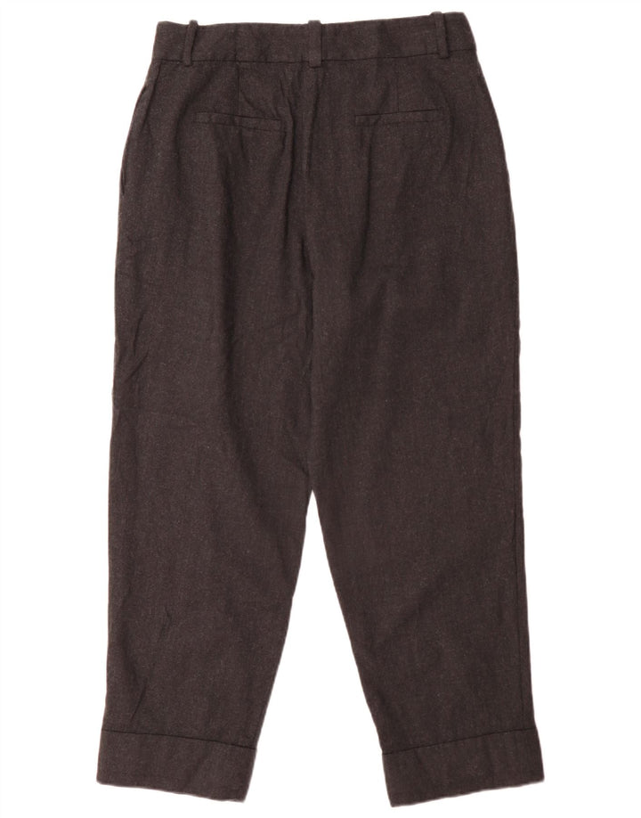 Massimo Dutti Womens Pegged Chino Trousers EU 42 Large W32 L27 Grey
