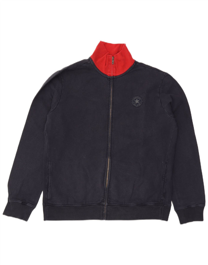 Converse Mens Chuck Taylor Tracksuit Top Jacket XL Navy Blue Colourblock