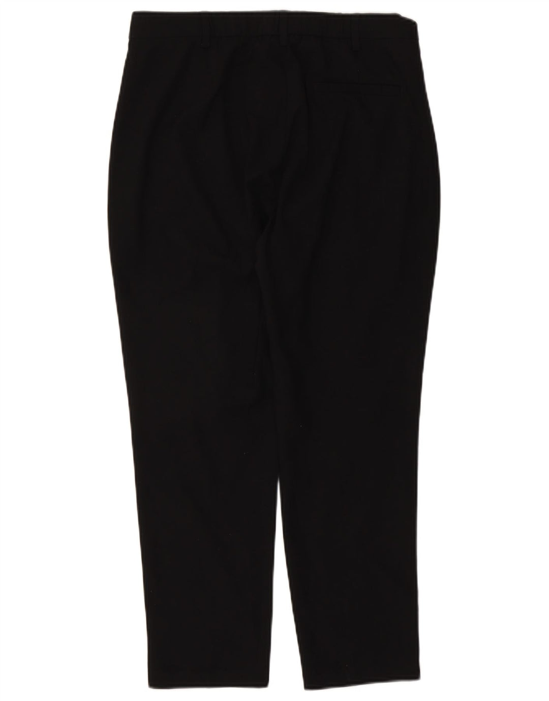 Marks & Spencer Womens Cropped Trousers UK 12 Medium W30 L25 Black