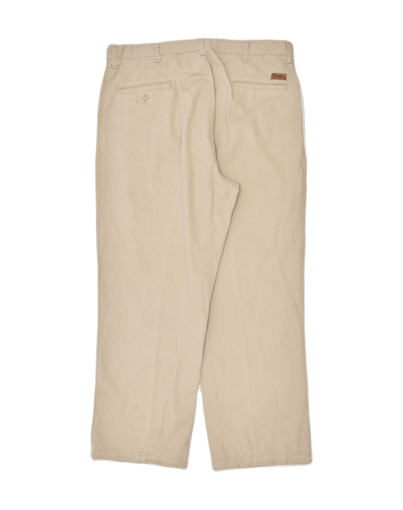 WRANGLER Mens Pegged Chino Trousers W38 L30 Beige Cotton | Vintage | Thrift | Second-Hand | Used Clothing | Messina Hembry 