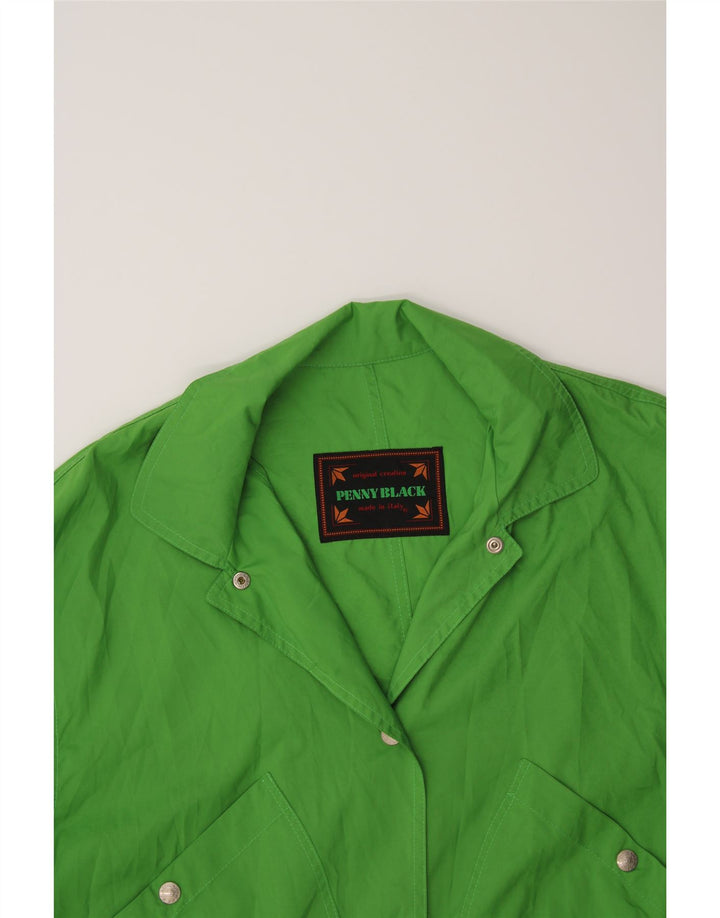 PENNY BLACK Womens Rain Jacket UK 20 2XL Green Vintage Penny Black and Second-Hand Penny Black from Messina Hembry 