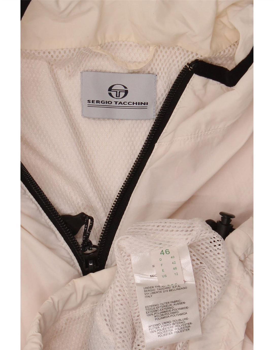 SERGIO TACCHINI Womens Sleeveless Tracksuit Top Jacket IT 46 Large White