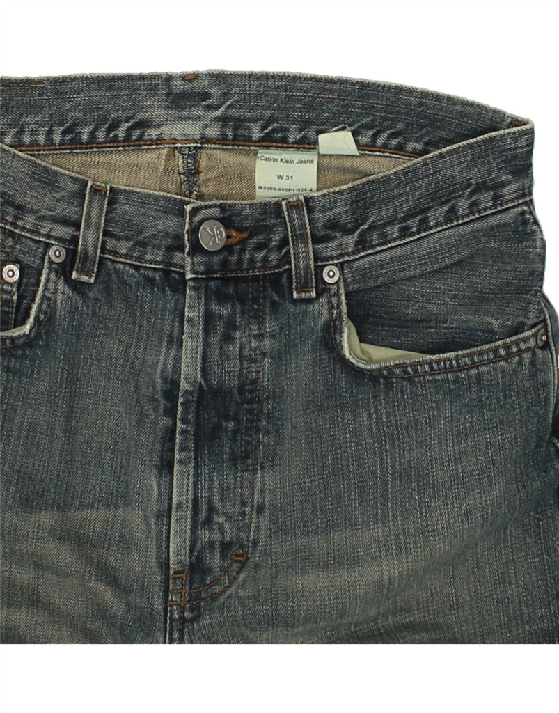 CALVIN KLEIN Mens Straight Jeans W31 L31 Navy Blue Cotton | Vintage Calvin Klein | Thrift | Second-Hand Calvin Klein | Used Clothing | Messina Hembry 