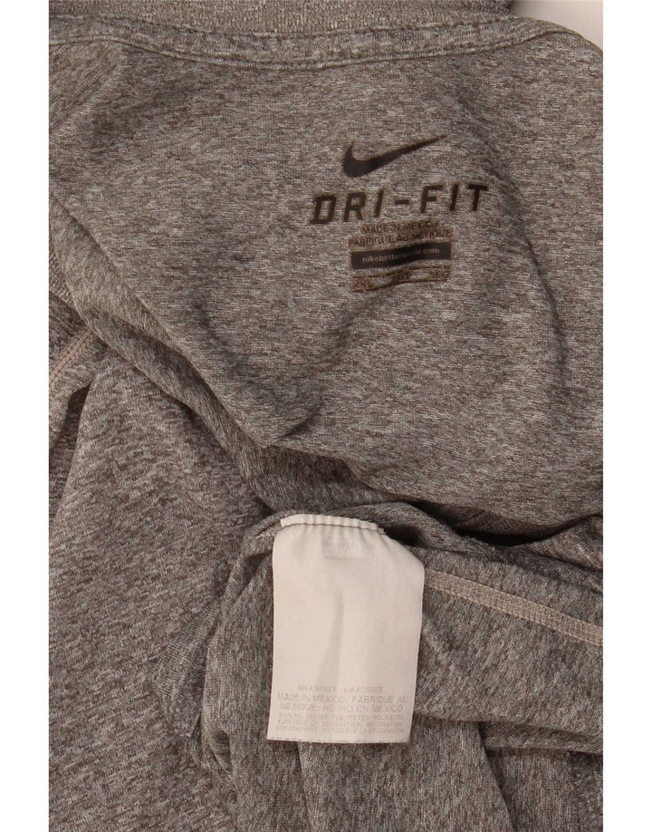 Nike Mens Dri Fit T-Shirt Top 2XL Grey Flecked Polyester