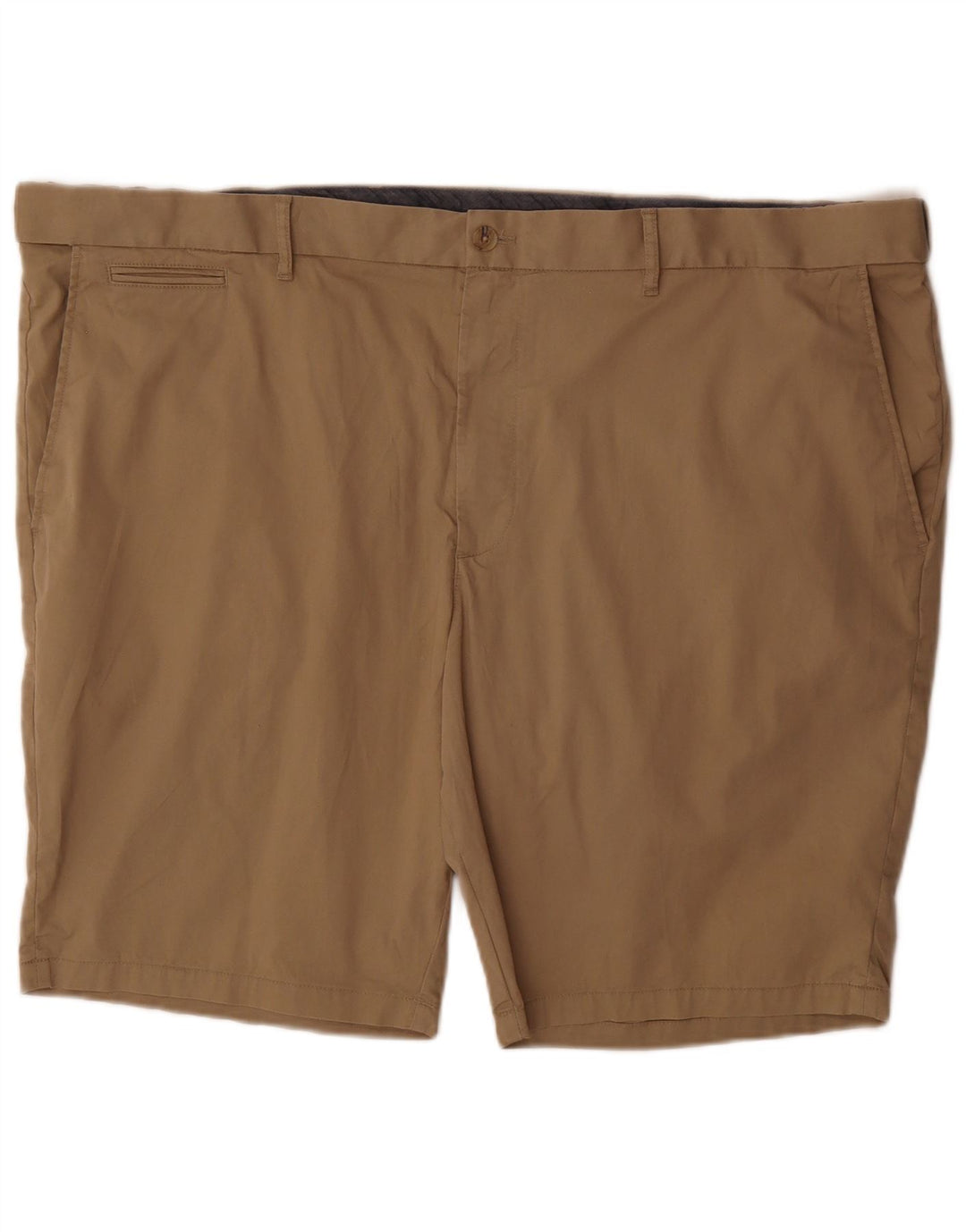 Marks & Spencer Mens Chino Shorts W48 4XL Beige Cotton