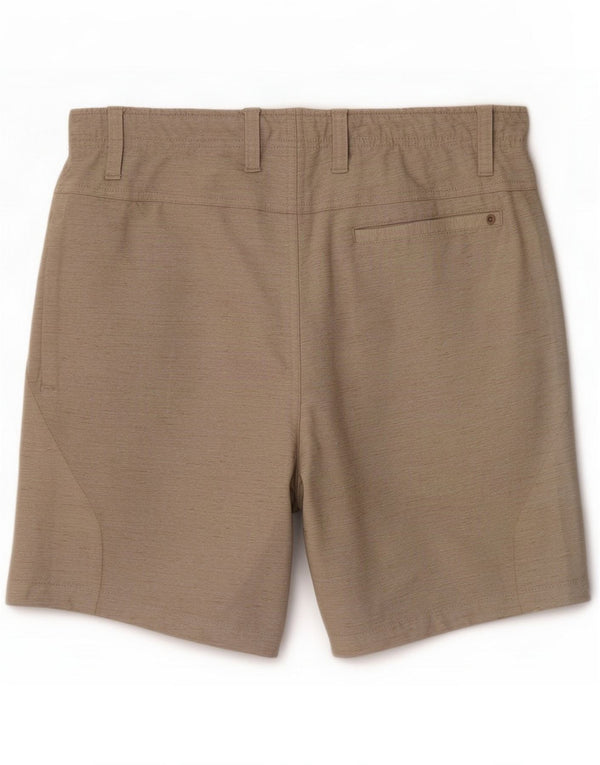 Hurley Mens Chino Shorts Medium W33 Beige Flecked Polyester