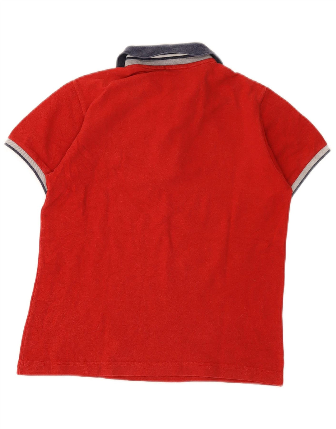 Fred Perry Boys Polo Shirt 9-10 Years Red Colourblock Cotton