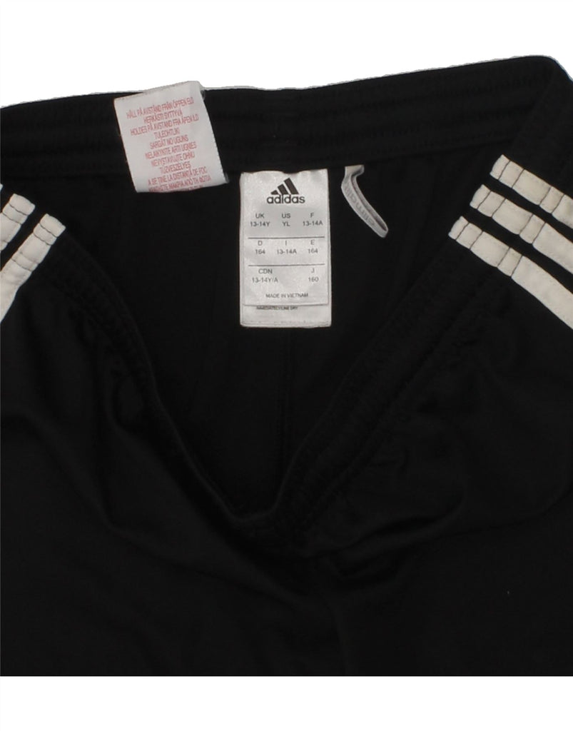 ADIDAS Boys Climalite Sport Shorts 13-14 Years Black Polyester | Vintage Adidas | Thrift | Second-Hand Adidas | Used Clothing | Messina Hembry 