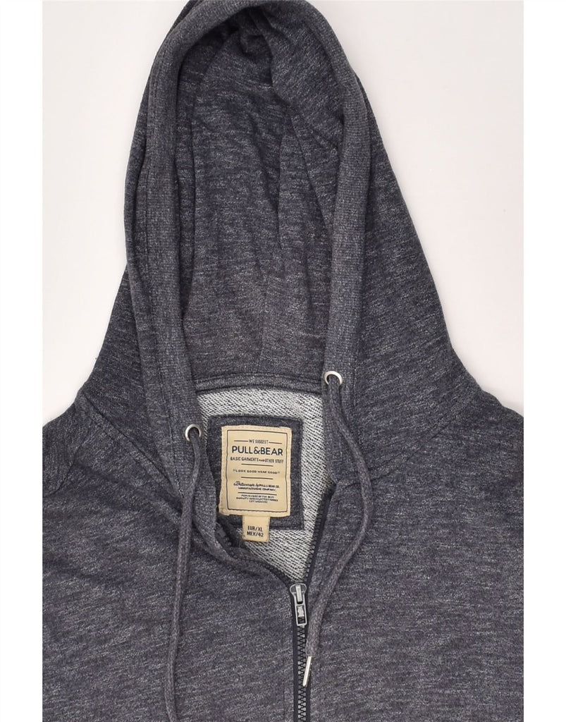 PULL & BEAR Mens Zip Hoodie Sweater XL Grey Cotton | Vintage Pull & Bear | Thrift | Second-Hand Pull & Bear | Used Clothing | Messina Hembry 