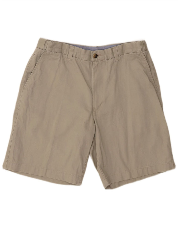 Marks & Spencer Mens Blue Harbour Chino Shorts W34 Large Beige Cotton