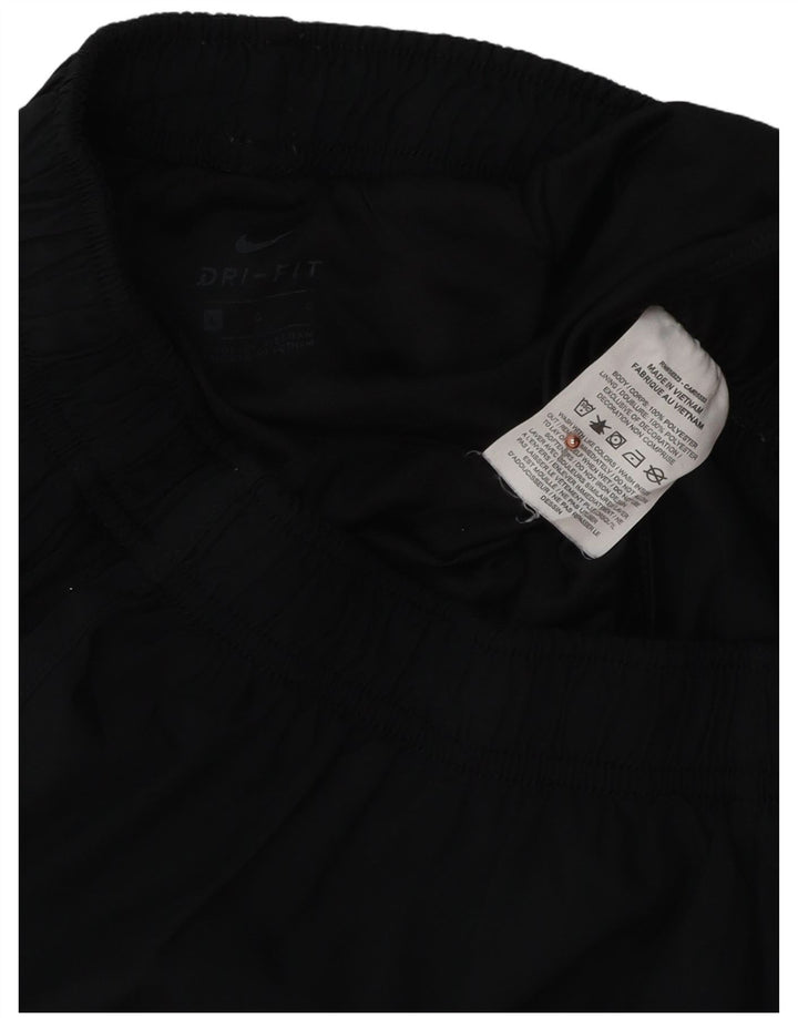 Nike Womens Dri Fit Sport Shorts UK 14 Large  Black Polyester