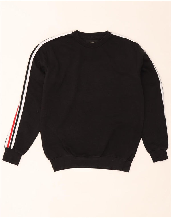 Zara Mens Sweatshirt Jumper Small Black